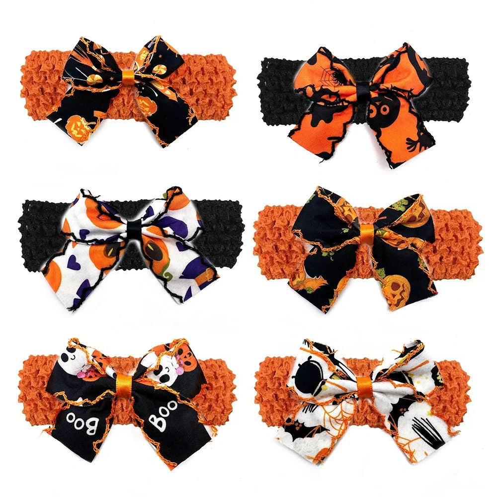 Pet Grooming Dog Bowtie Halloween Pumpkin Necktie – 8 Colors