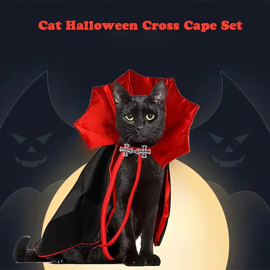 Spooky Halloween Vampire Couture for Cats - MyPetDollar.com