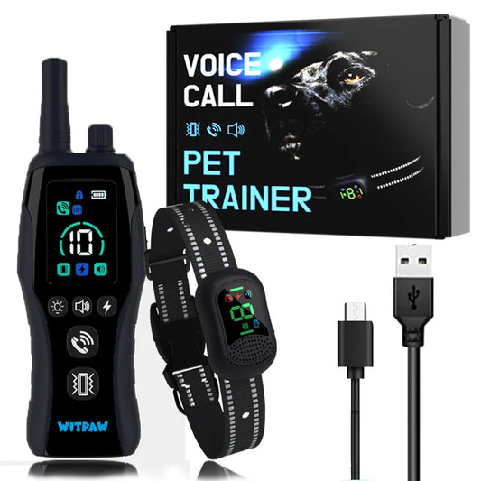 4900ft Dog Remote Training Collar with Voice Call Rechargeable