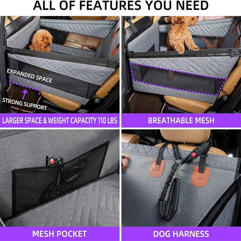 Dog Car Seat for Small To Large Dogs Pet - MyPetDollar.com