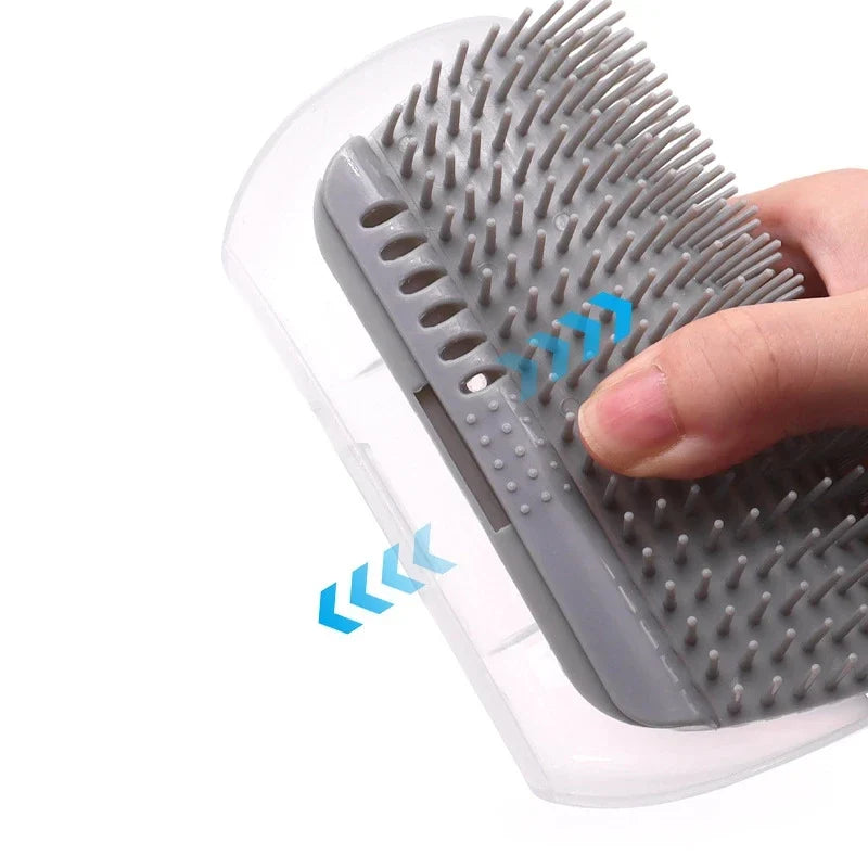 Cat Self Groomer Wall Corner Brush, - MyPetDollar.com