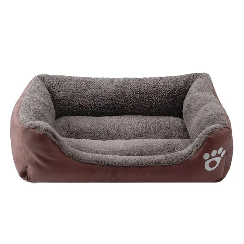 Coffee-Colored Stain-Resistant Kennel Paw - MyPetDollar.com