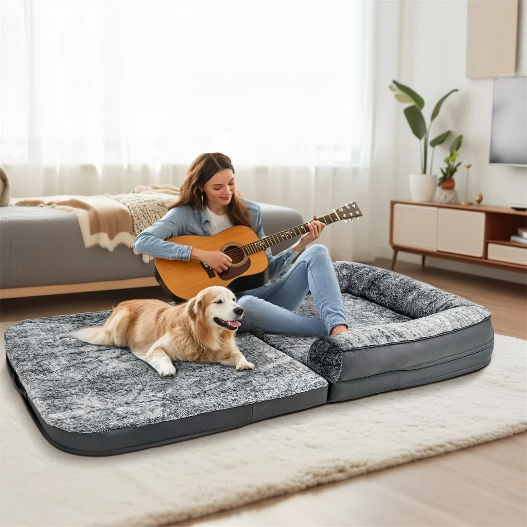180cm Long Human-Size Giant Dog Bed Foldable - MyPetDollar.com