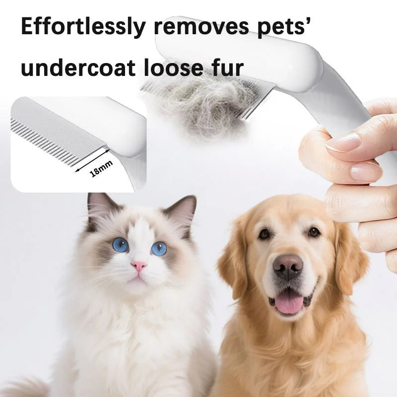3‑in‑1 Pet Grooming Comb Dog Cat Deshedding - MyPetDollar.com