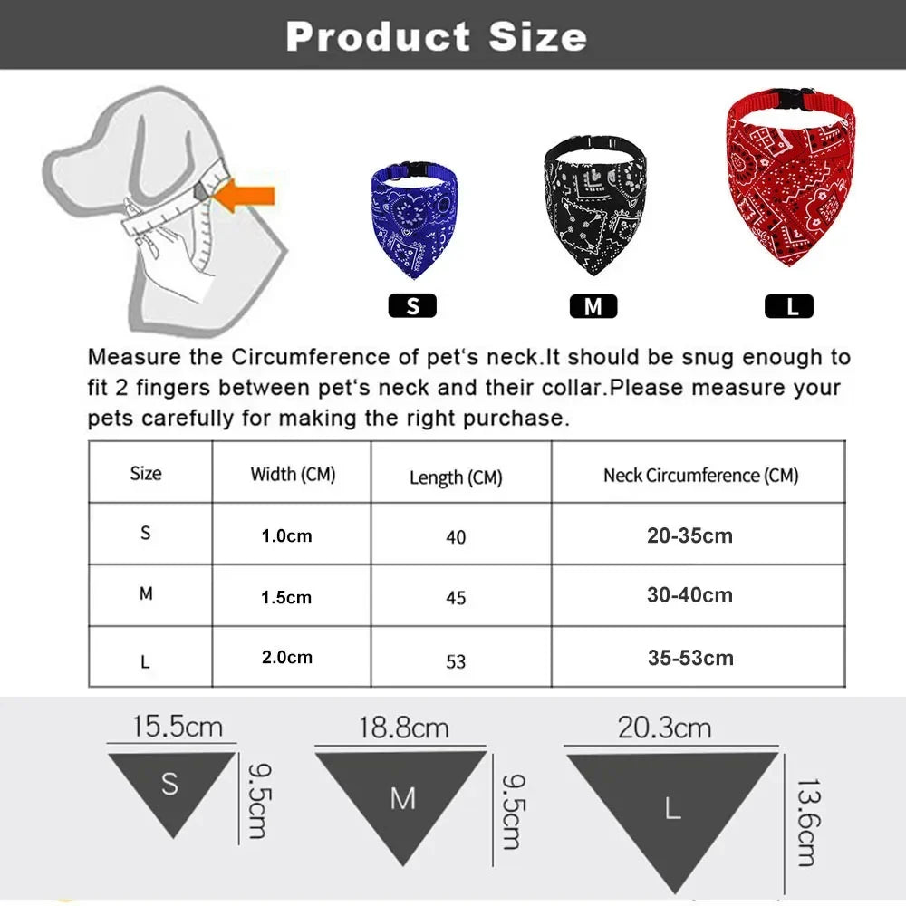 Dog Bandana Collar Scarf Cat Bandana Collar - MyPetDollar.com