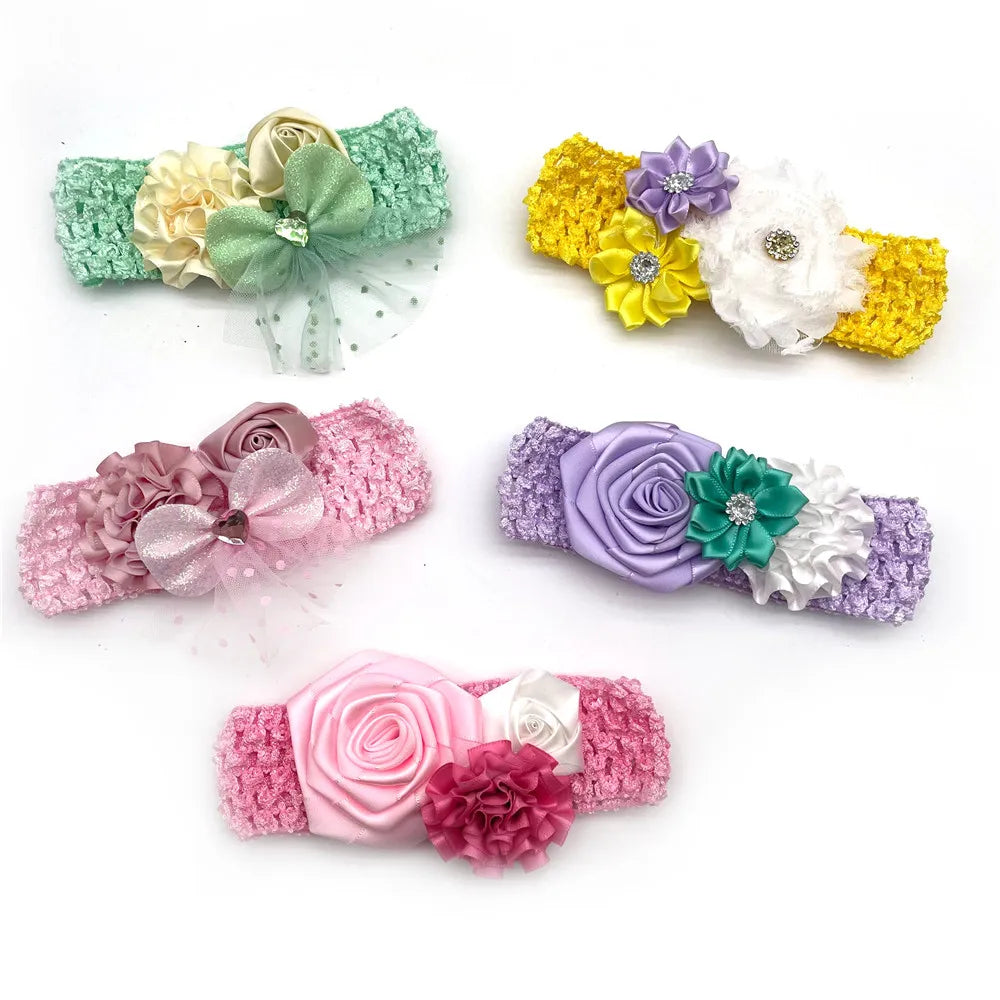 30/50Pcs Pet Dog Flowers Bowtie with Elastic - MyPetDollar.com