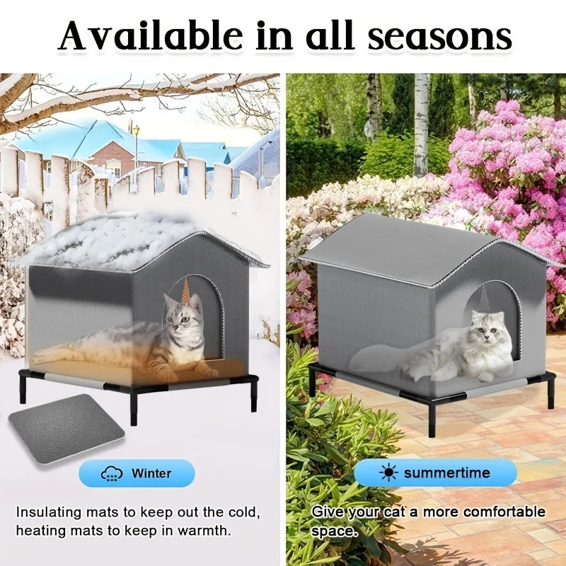 Stray Cat Houses with Mat Waterproof Summer - MyPetDollar.com