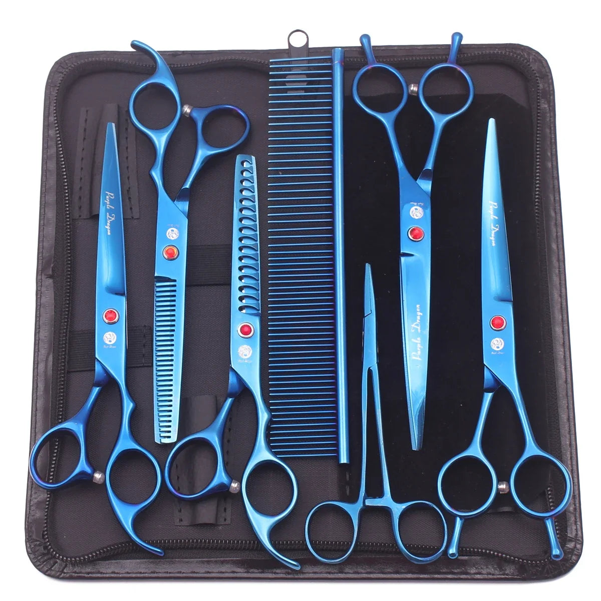 Purple Dragon Dog Grooming Scissors Kit 7" - MyPetDollar.com