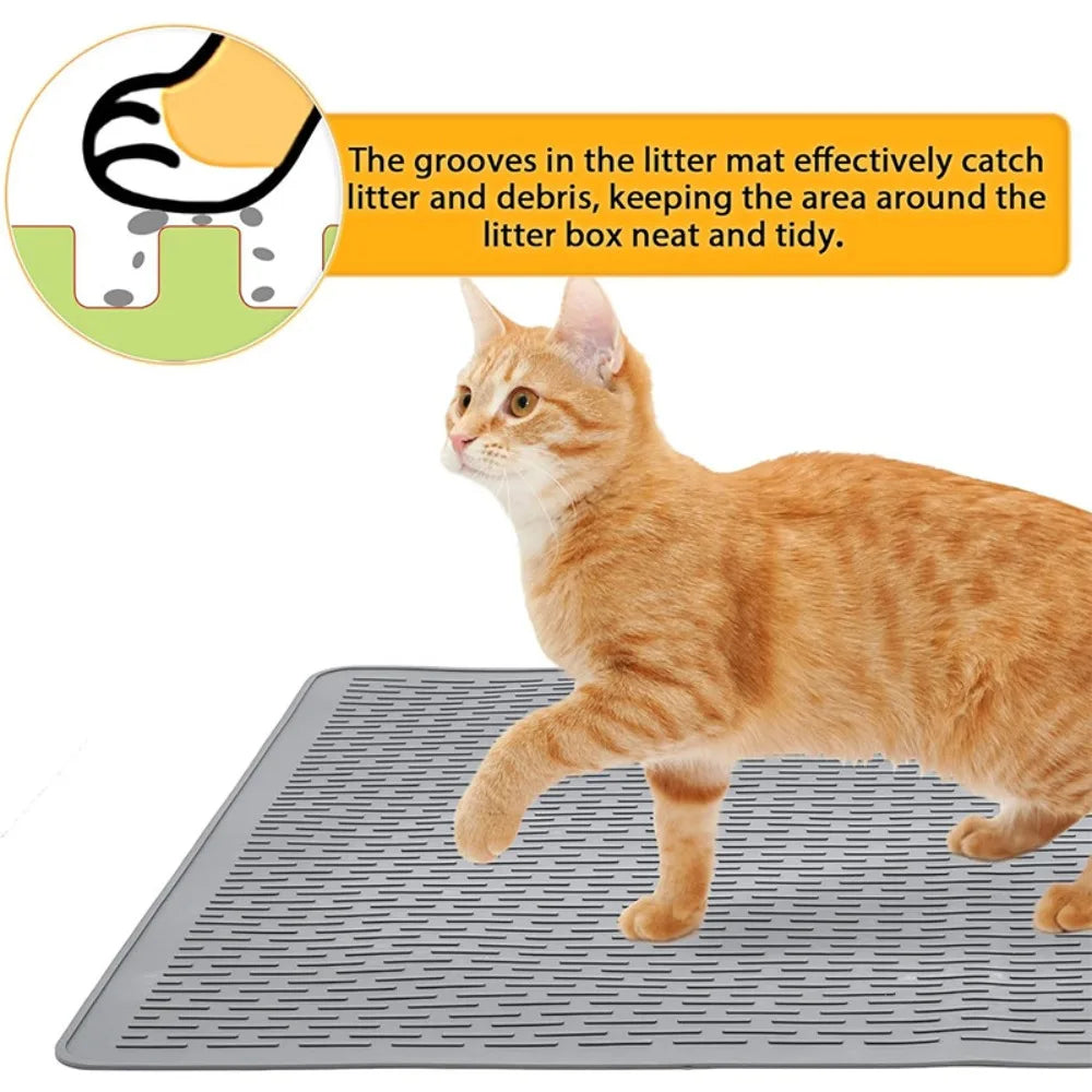 Large Waterproof Silicone Pet Mat for Cats - MyPetDollar.com