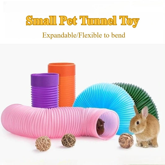 Small Pet Fun Tunel Telescopic 80cm Pipe - MyPetDollar.com