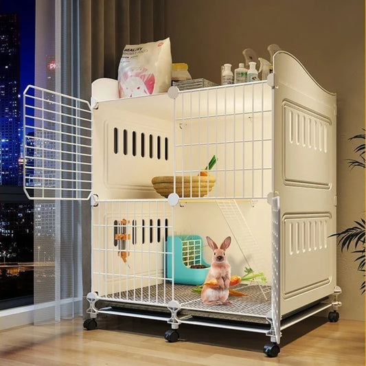 Large Deluxe Rabbit Cage 2-Story Indoor - MyPetDollar.com