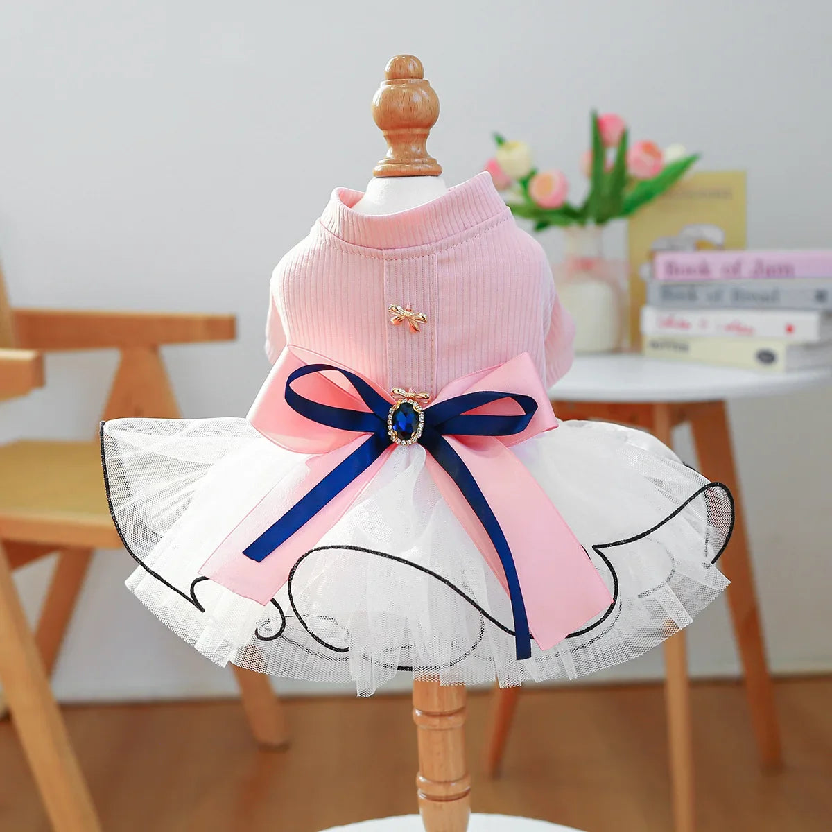 Elegant Black Lace Sling Pet Dog Dress Heart - MyPetDollar.com