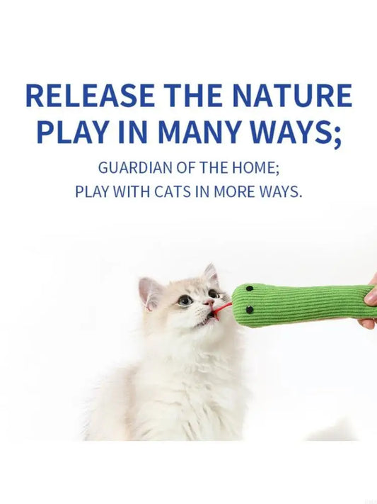 Stuffed Green Snake Toy Soft Chewing Snake - MyPetDollar.com