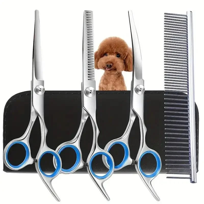 Ambidextrous Pet Safe Scissors Stainless Steel Dog Grooming – Dog Supplies