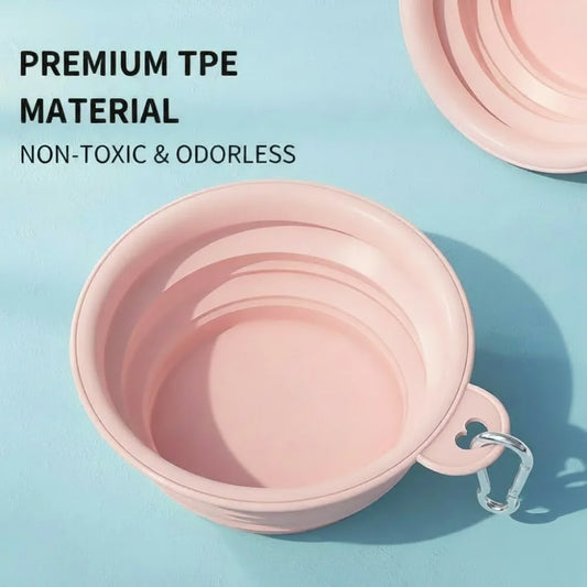 350ml/1000ml Collapsible Dog Bowl Outdoor - MyPetDollar.com