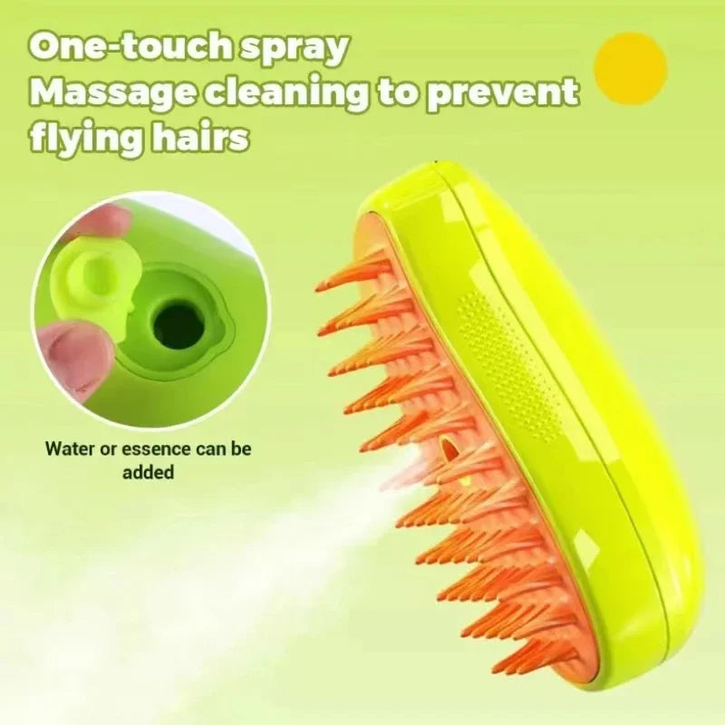 Cat Dog Steamy Brush Steam Brush Electric - MyPetDollar.com