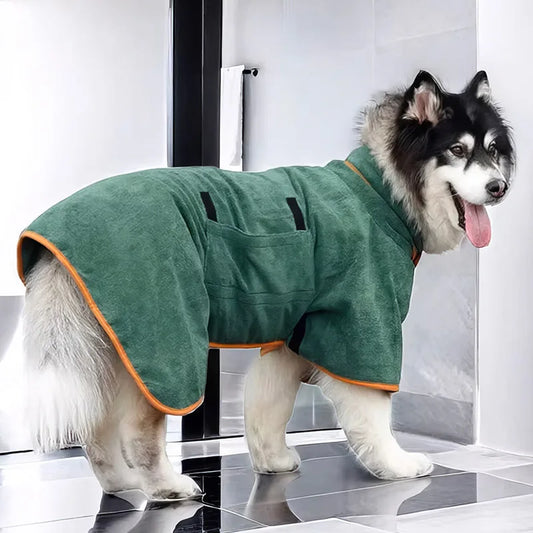 Super Absorbent Pet Towel Bathrobe for Large - MyPetDollar.com