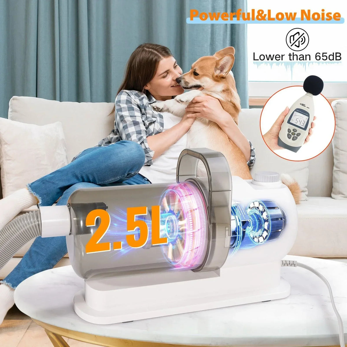 6 In 1 Pets Grooming Kits & Dog Hair Vacuum - MyPetDollar.com