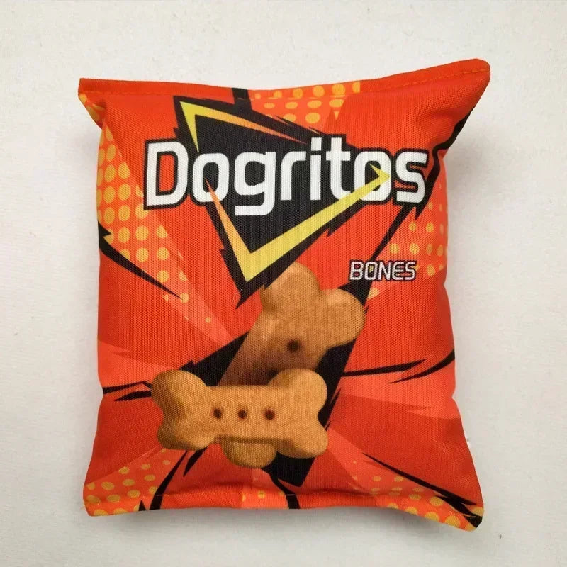 Potato Chip Bag Funny Dog Toys Plush - MyPetDollar.com