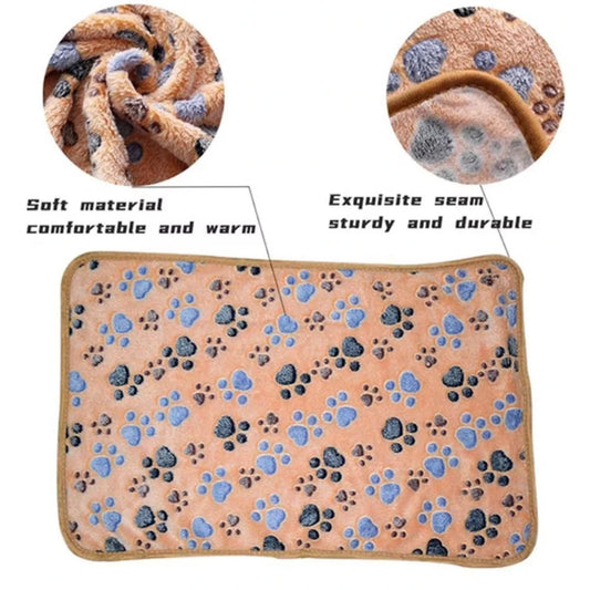 Multicolor Soft Fluffy Pet Blanket with Cute - MyPetDollar.com
