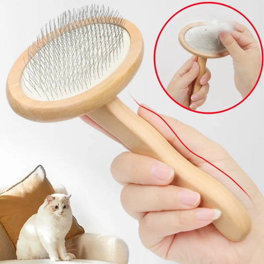 Dog Comb Wooden Handle Dog Brush Pet - MyPetDollar.com