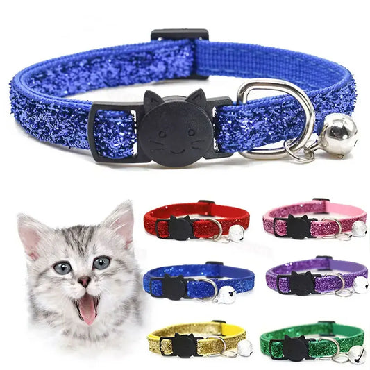 Cat Collar Pet Cat Collar with Bell Cat Face - MyPetDollar.com