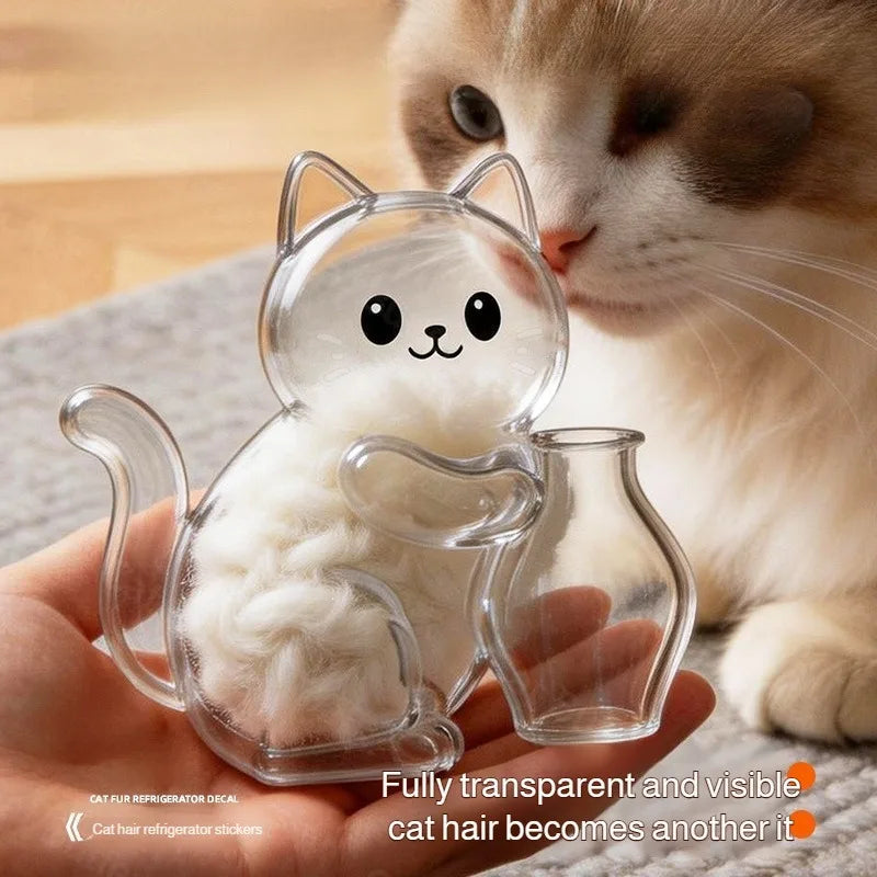 Fridge Magnet Cat Hair Keepsake Clear - MyPetDollar.com
