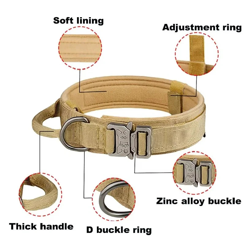 Medium to Large Dogs Tactical Collar - MyPetDollar.com