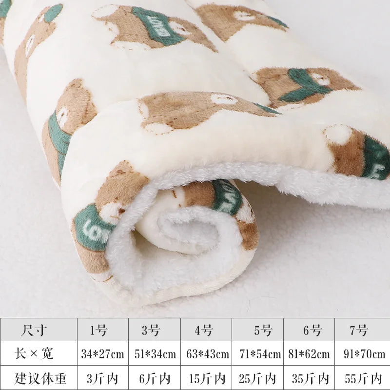 Soft Flannel Thickening Pet Soft Fleece Pad - MyPetDollar.com