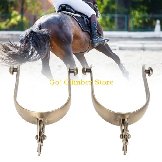 Q84C Zinc Alloy Horse Boot Spur with Gears - MyPetDollar.com