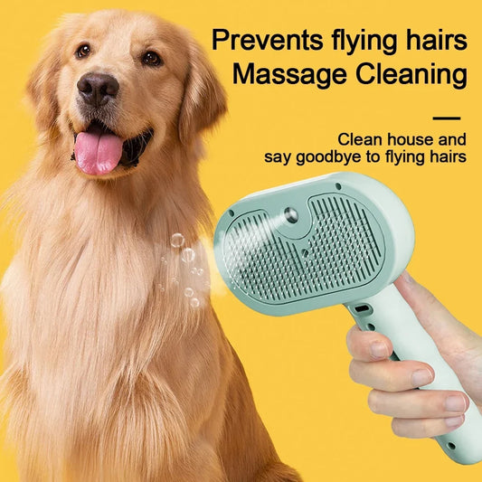 Steam Spray Dog Grooming Brush Unique Steam - MyPetDollar.com