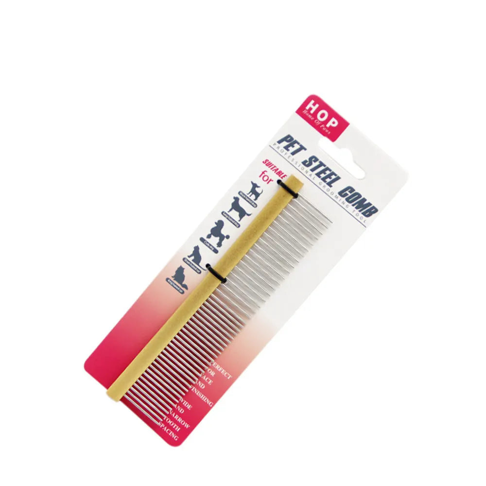 Pet Hair Removal Comb for Dog & Cat Detangler Fur Trimming
