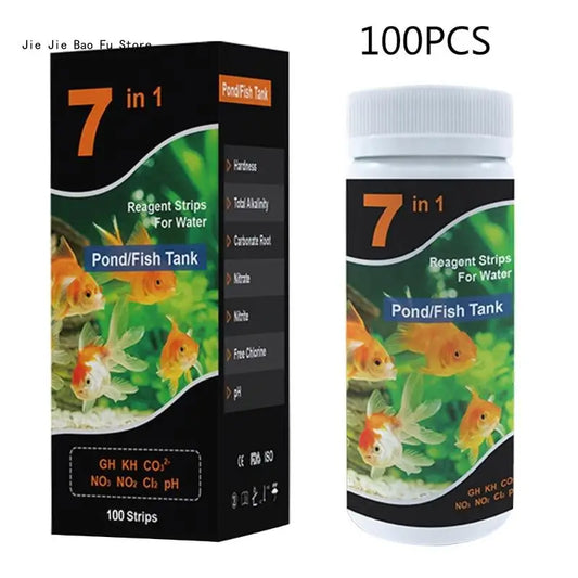 E8BD 50/100PCS 7 in 1 Aquarium Test Strips - MyPetDollar.com