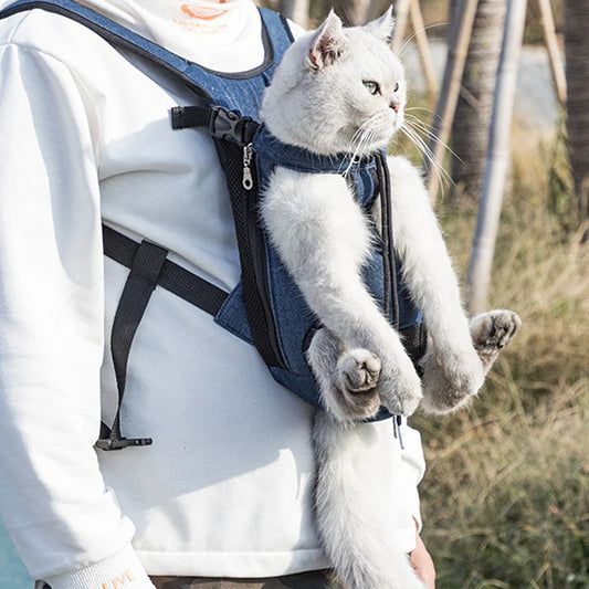 Front dog carrier backpack with legs-out design