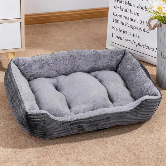 Soft Plush Rectangular Dog Bed, Anti-Slip - MyPetDollar.com
