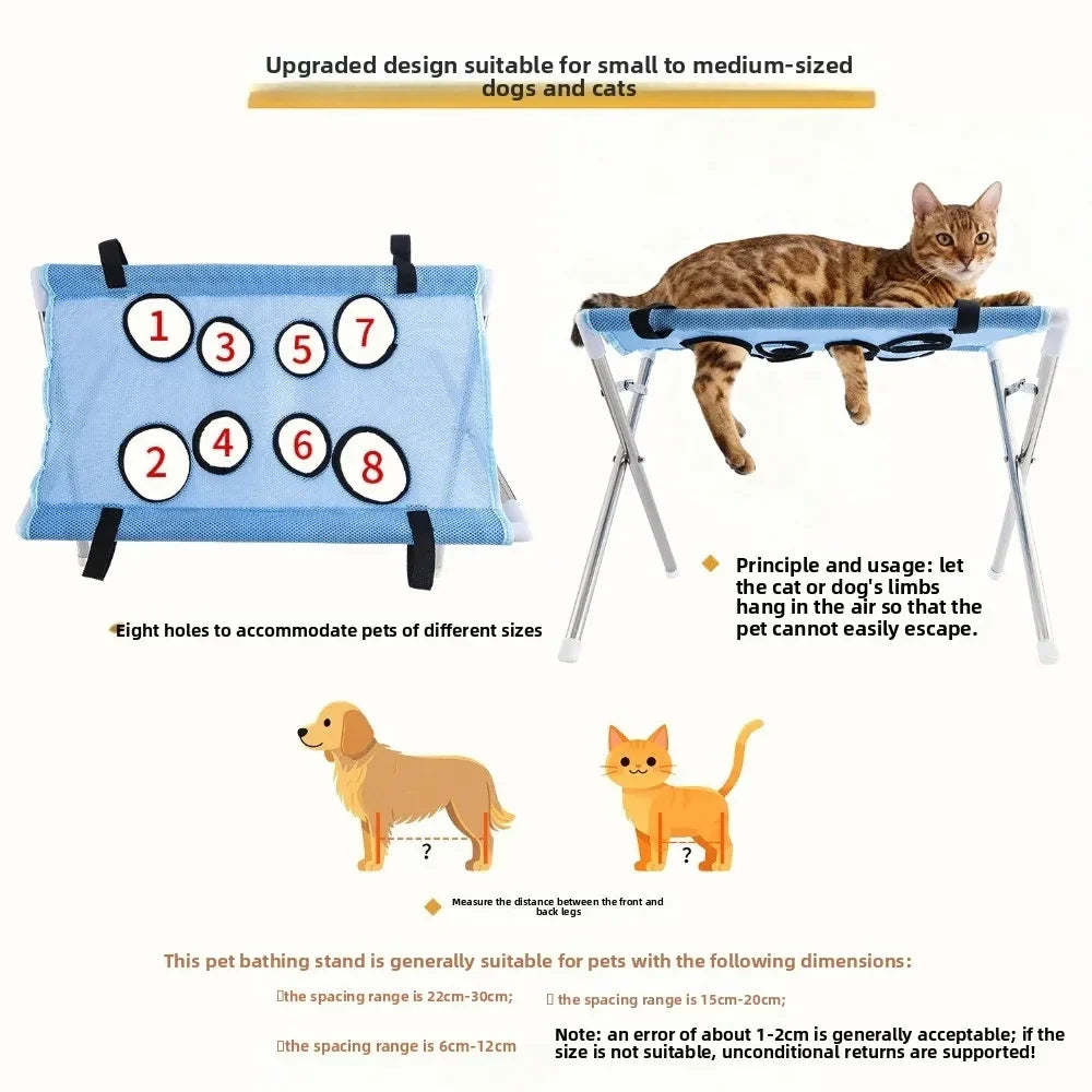 Portable Pet Grooming Bath Hammock Stand - MyPetDollar.com