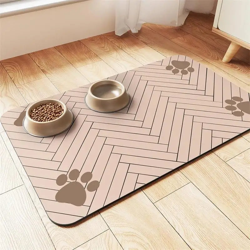 Diatom Mud Absorbent Pet Meal Mat With - MyPetDollar.com