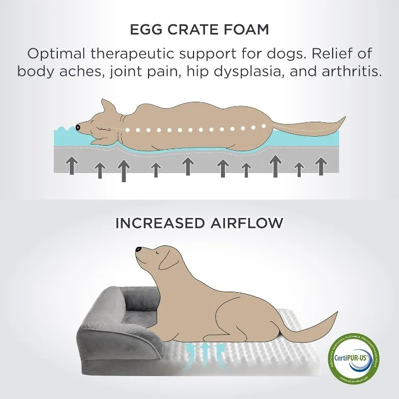 Jumbo Large Orthopedic Dog Bed Memory Foam - MyPetDollar.com