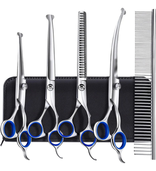 [6-in-1 Pet Scissors] 6-in-1 Stainless Steel - MyPetDollar.com