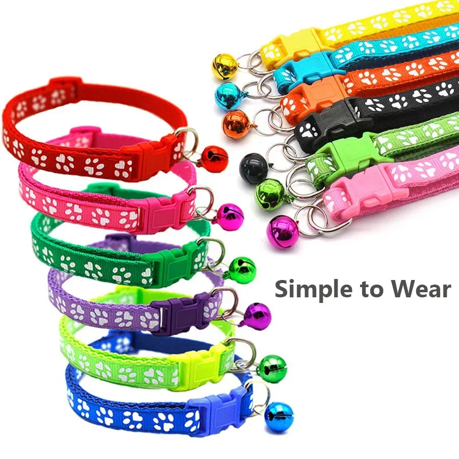 Adjustable Footprint Pet Collar Cute Soft - MyPetDollar.com