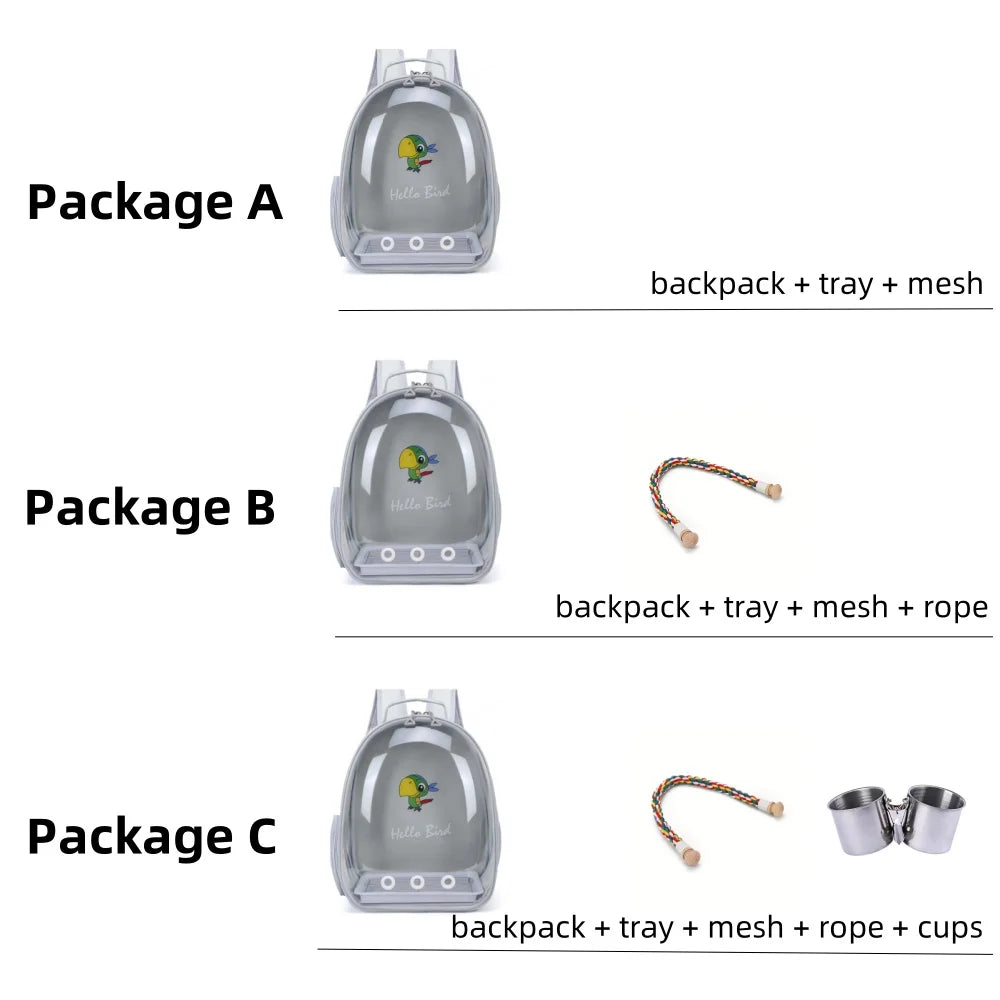 Portable Bird Carrier Bird Backpack with - MyPetDollar.com