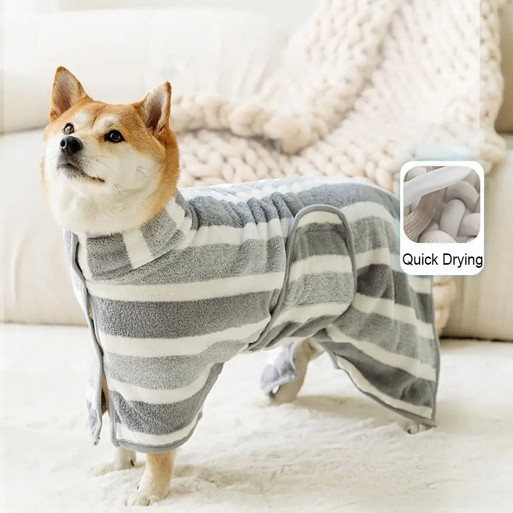 High Quality Water Absorption Dog Bathrobe - MyPetDollar.com