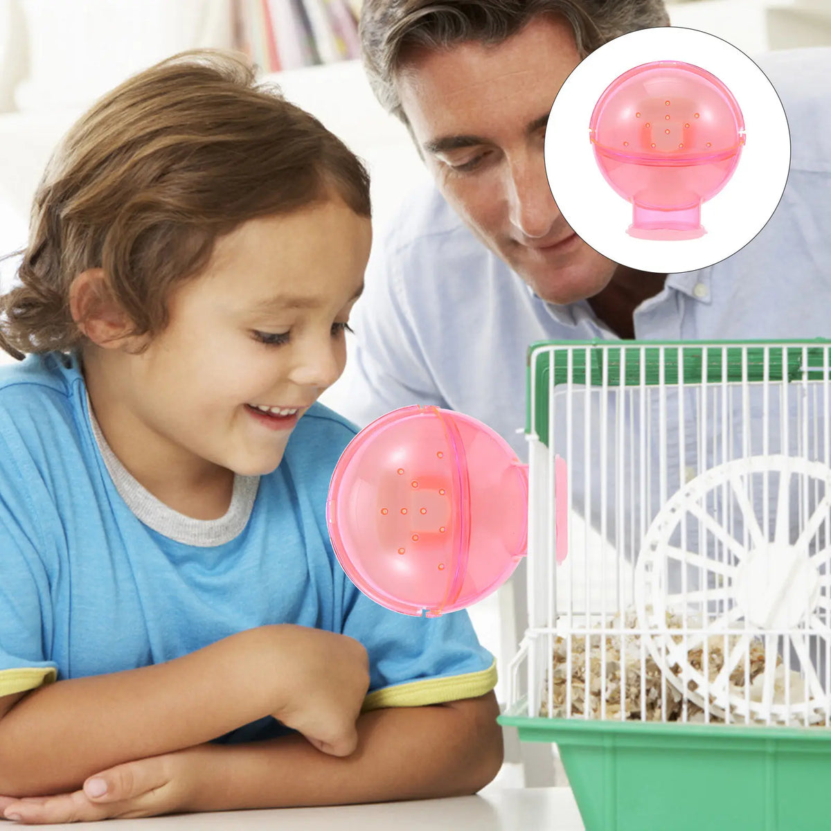 Small Pet Ball Shape Hamster Bathroom Cage - MyPetDollar.com