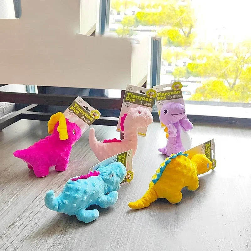 Dinosaur Series Pet Squeaky Plush Toy - MyPetDollar.com