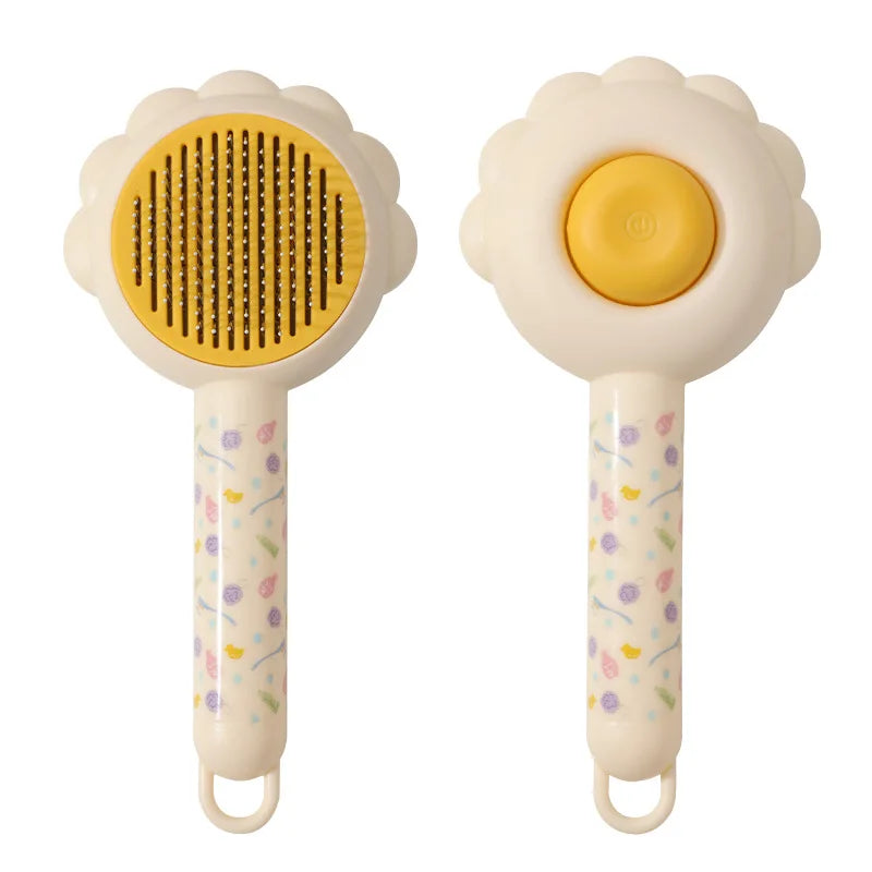 Pet Hair Cleaner Brush and Grooming Comb for Shedding Kitten Massage