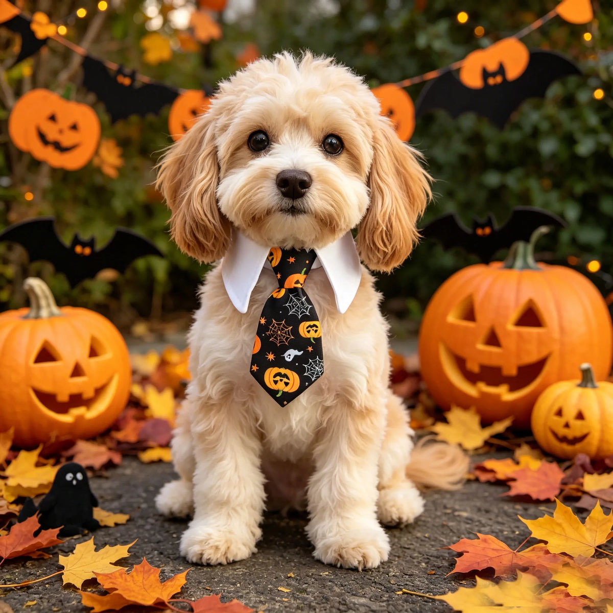 Cat Dog Tie with Collar Adjustable Puppy - MyPetDollar.com