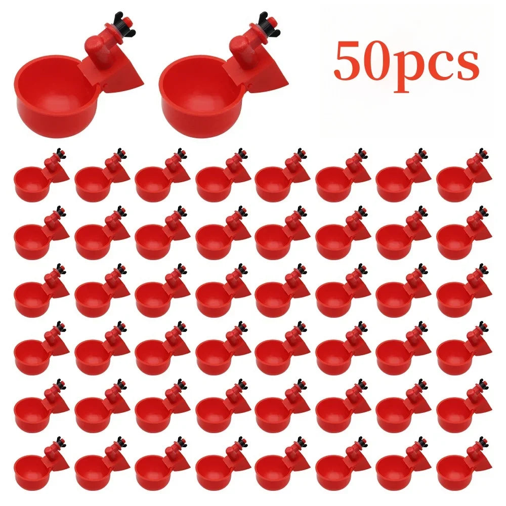 50Pcs Automatic Poultry Drinking Bowl - MyPetDollar.com