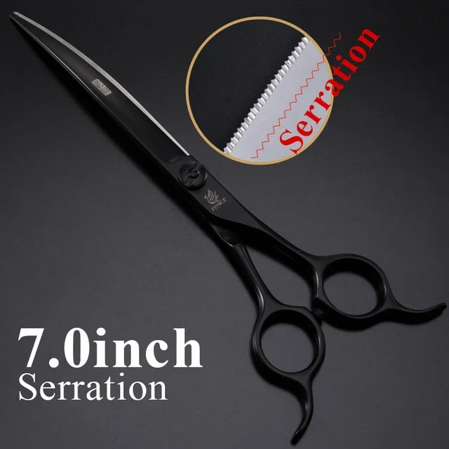 Fenice Professional Curved Pet Grooming Scissors – 2 Colors
