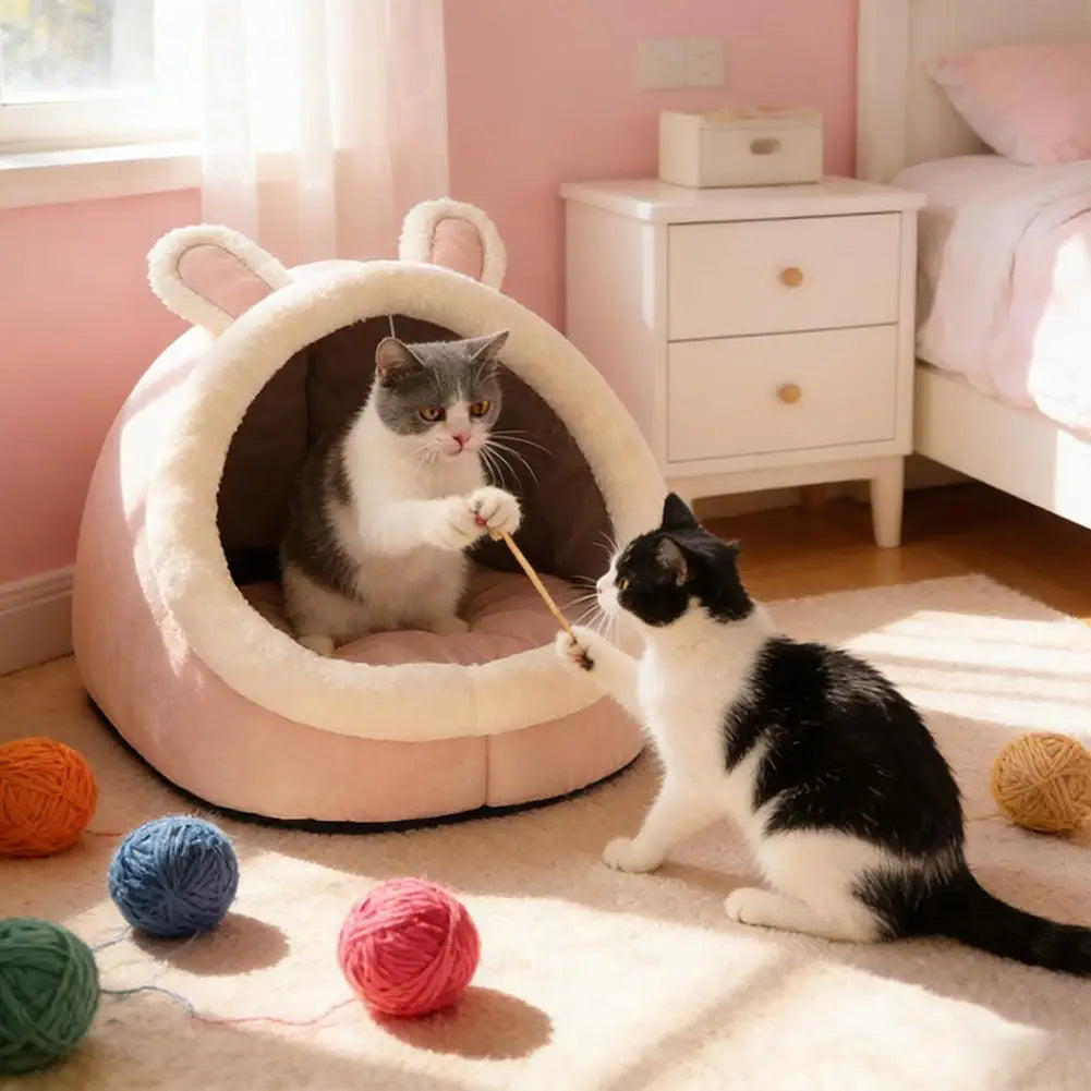 Pet Tent Cave Bed for Cats Small Dogs - MyPetDollar.com