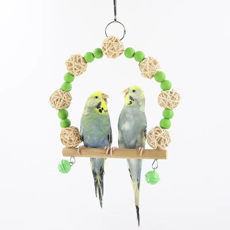 Bird Toy Swing Parrot Toy Swing Supplies - MyPetDollar.com
